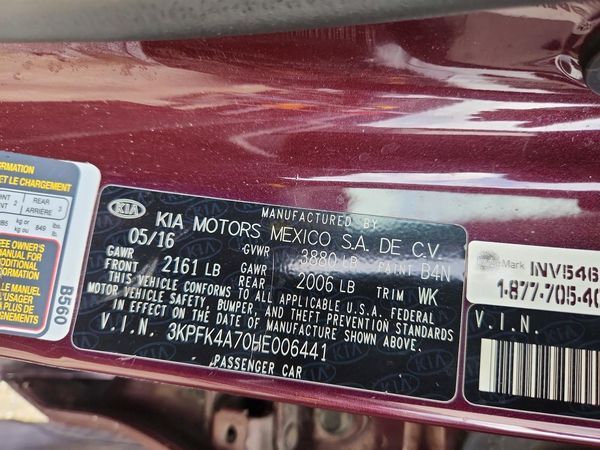 2017 KIA FORTE LX Base