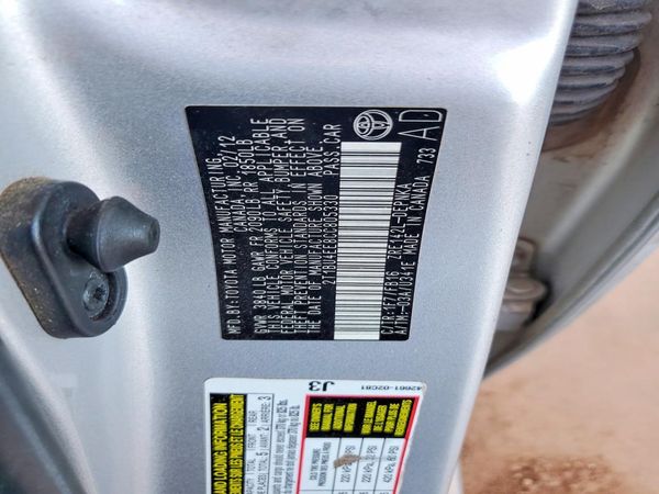 2012 TOYOTA COROLLA