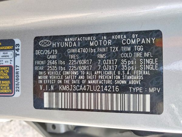 2020 HYUNDAI TUCSON
