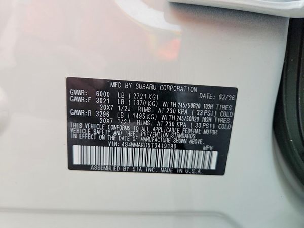 2026 SUBARU ASCENT