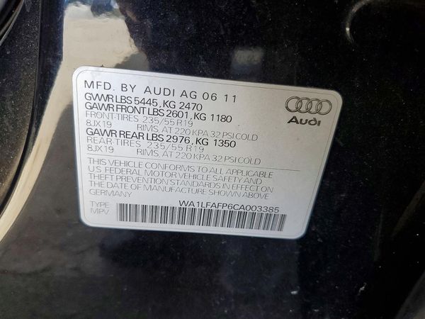 2012 AUDI Q5