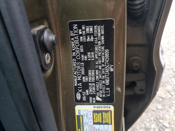 2012 KIA SOUL GL — VINS