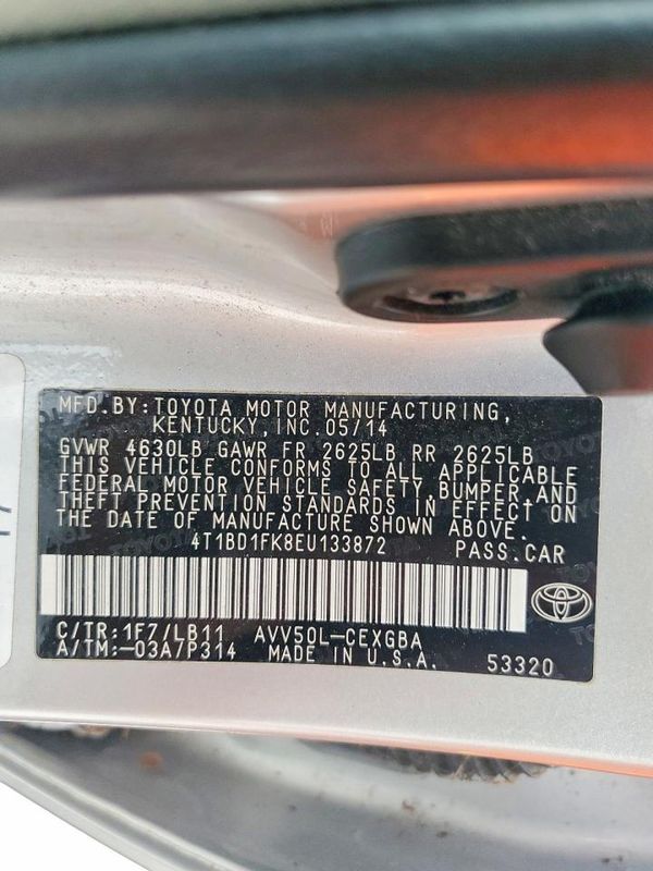 2014 TOYOTA CAMRY Hybrid