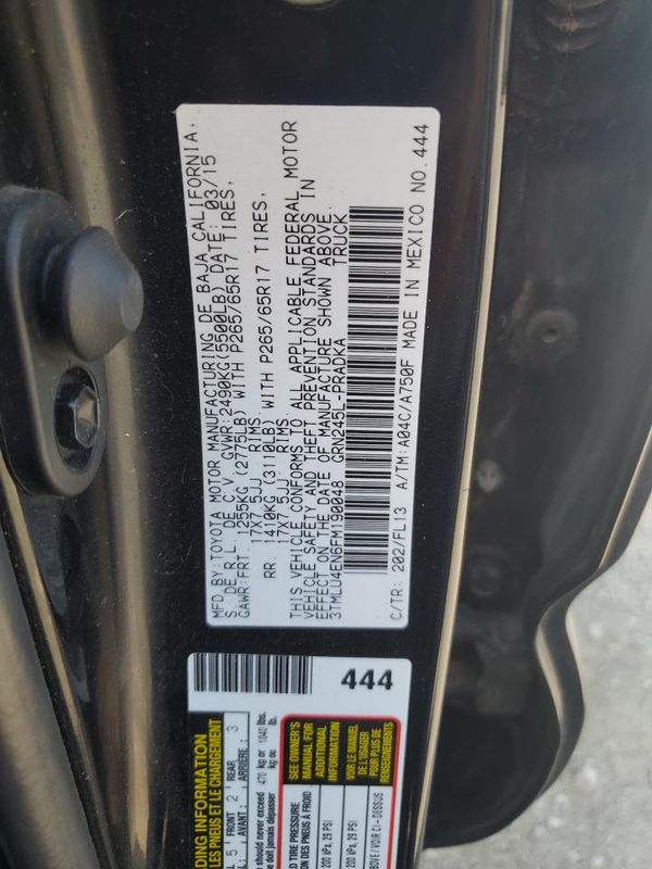 2015 TOYOTA TACOMA