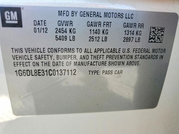 2012 CADILLAC CTS Performance