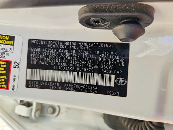2020 TOYOTA CAMRY