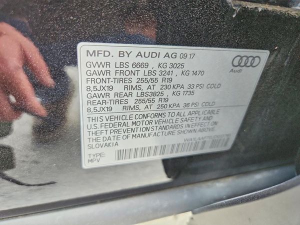 2018 AUDI Q7 quattro Premium Plus