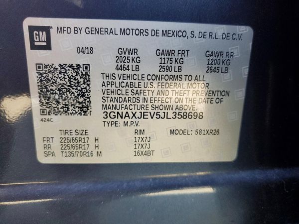 2018 CHEVROLET EQUINOX LT (1LT)