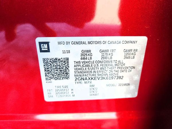 2019 CHEVROLET EQUINOX LT (1LT)