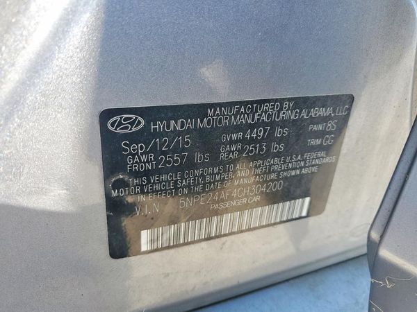 2016 HYUNDAI SONATA