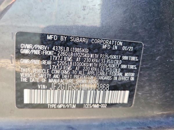 2021 SUBARU CROSSTREK Sport+ES+BSD