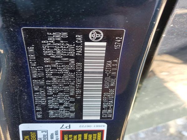 2014 TOYOTA CAMRY