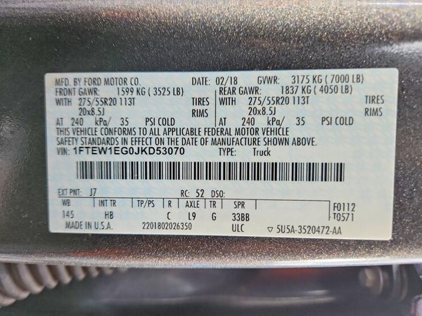 2018 FORD F150