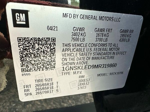 2021 CHEVROLET TAHOE FL