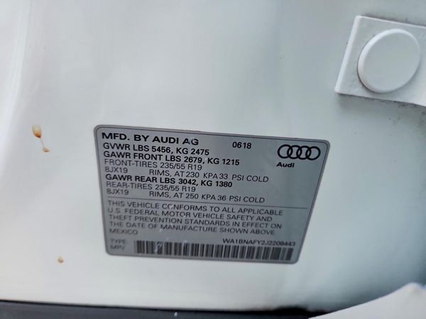 2018 AUDI Q5 quattro Premium Plus