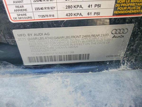 2012 AUDI A3 quattro Premium Plus