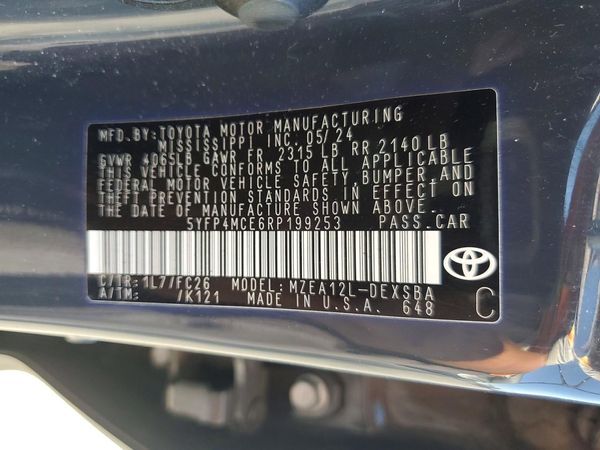 2024 TOYOTA COROLLA