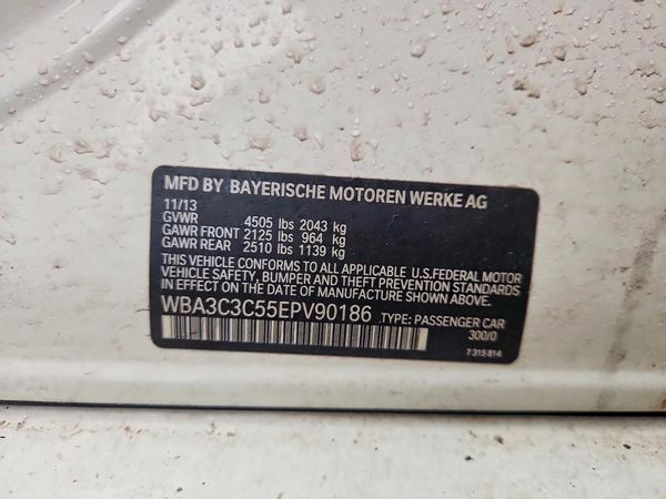 2014 BMW 3 SERIES xDrive — VINS