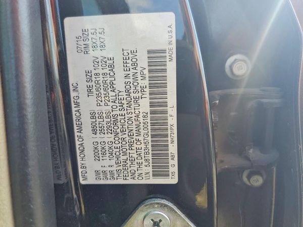 2016 ACURA RDX