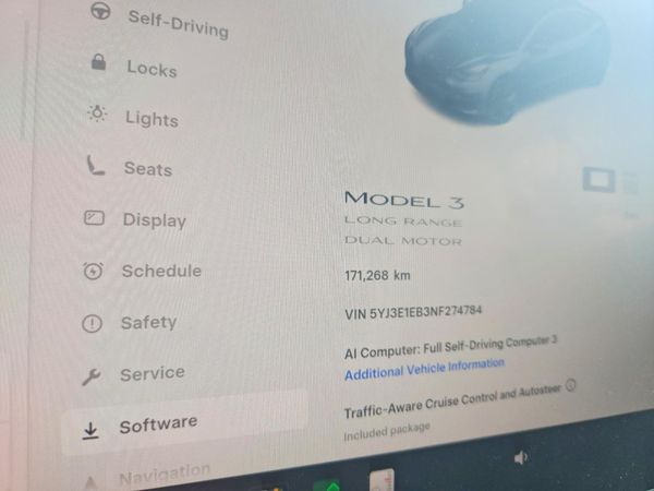 2022 TESLA MODEL 3 — ODOM