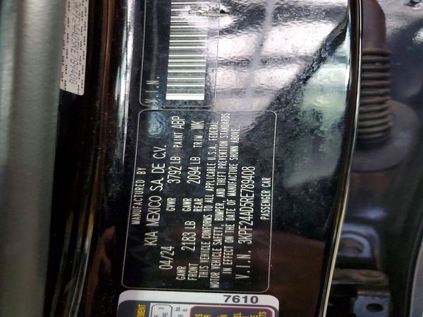 2024 KIA FORTE LX, LXS — VINS