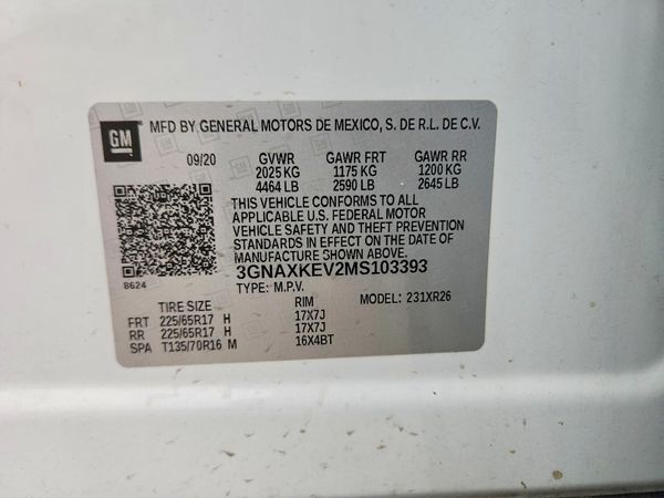 2021 CHEVROLET EQUINOX LT (1LT)
