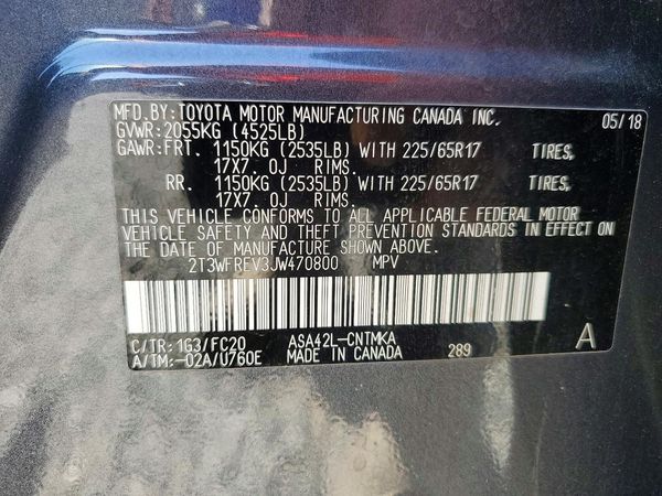 2018 TOYOTA RAV4 Adventure/XLE