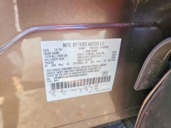 2019 FORD EDGE Titanium
