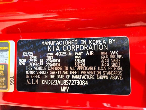 2025 KIA SOUL LX, S — VINS