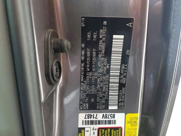 2014 TOYOTA SIENNA