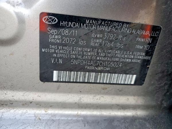 2012 HYUNDAI ELANTRA GLS(Middle grade)