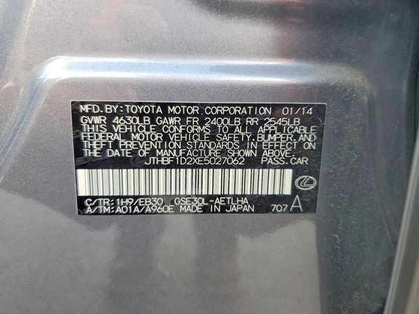 2014 LEXUS IS
