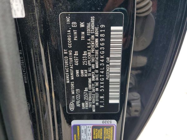 2019 KIA OPTIMA LX, S
