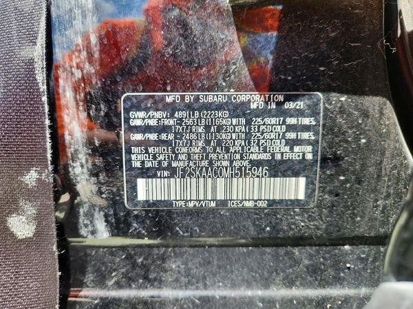 2021 SUBARU FORESTER