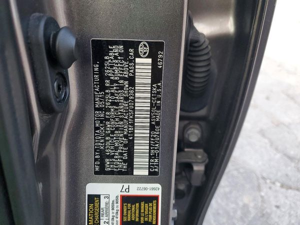 2015 TOYOTA CAMRY
