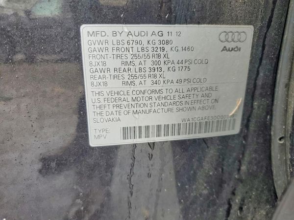 2013 AUDI Q7 Premium — VINS