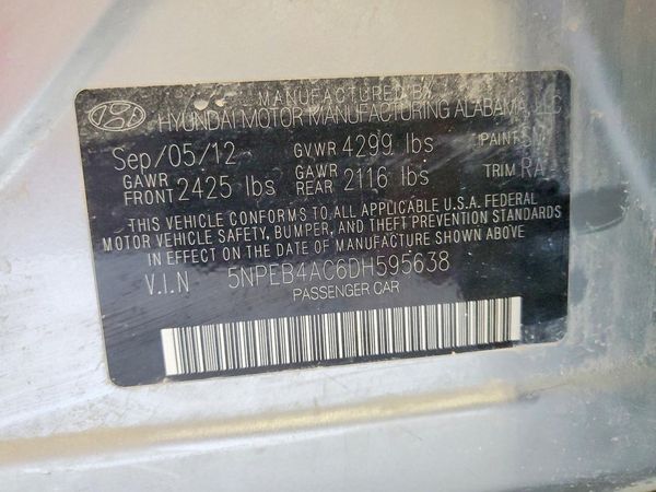 2013 HYUNDAI SONATA