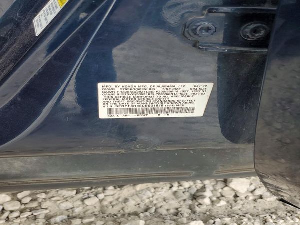 2012 HONDA PILOT EX