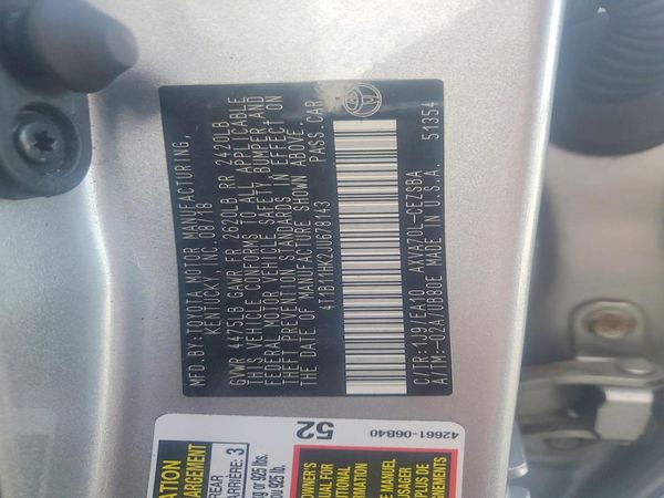 2018 TOYOTA CAMRY
