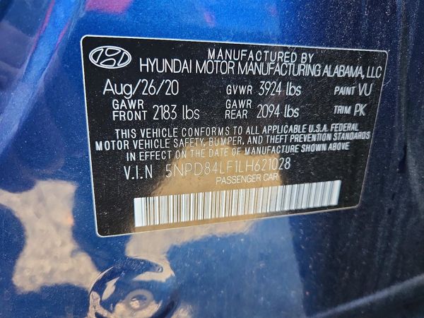 2020 HYUNDAI ELANTRA