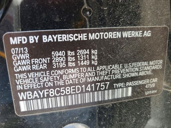 2014 BMW 750