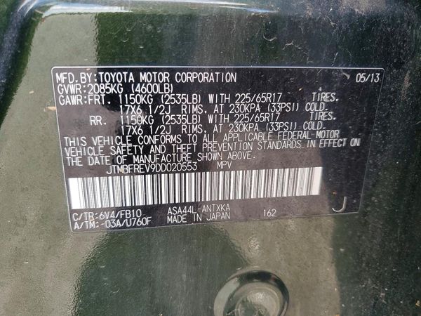 2013 TOYOTA RAV4 Standard