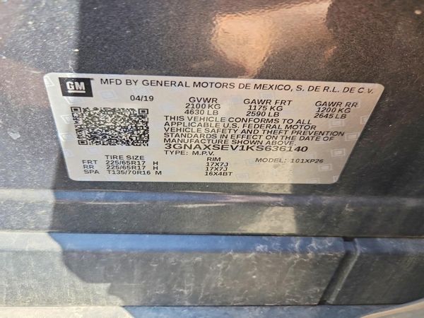2019 CHEVROLET EQUINOX LS