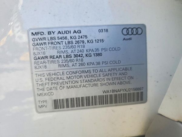 2018 AUDI Q5 quattro Premium Plus