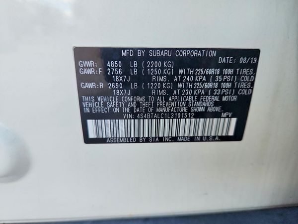2020 SUBARU OUTBACK