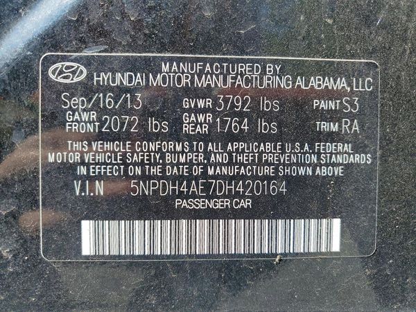 2013 HYUNDAI ELANTRA