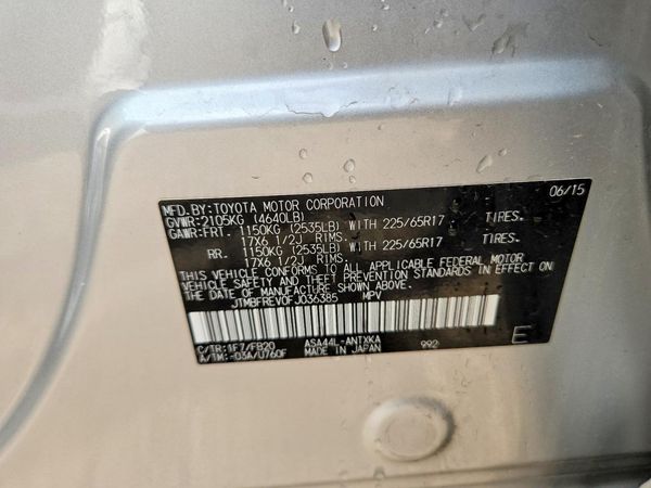 2015 TOYOTA RAV4 LE (X Grade)