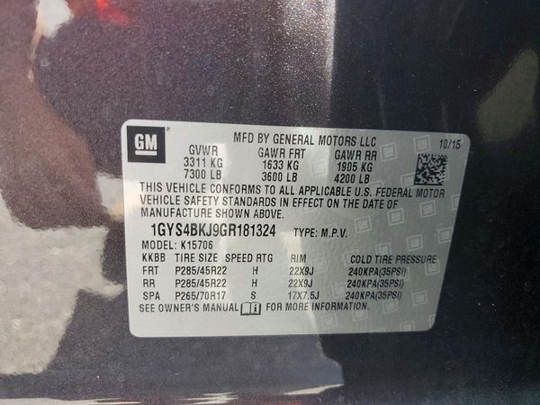 2016 CADILLAC ESCALADE