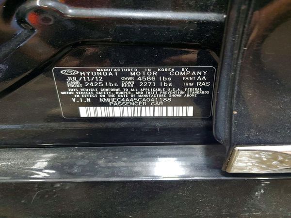 2012 HYUNDAI SONATA Middle level