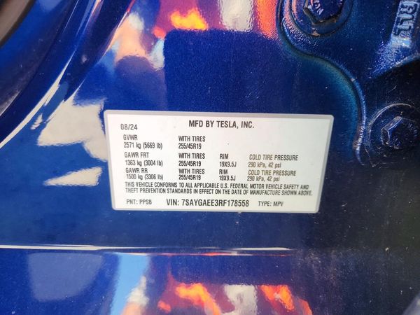 2024 TESLA MODEL Y